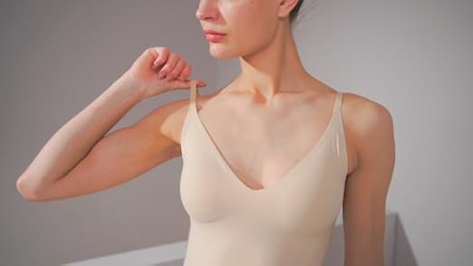 Women's Fit Camisole with Built in Bra - Spaghetti Straps Camis